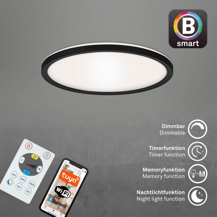 Briloner 7058-015 - Dimmbares LED-Licht SLIM LED/18W/230V 2700-6500K Wi-Fi Tuya + Fernbedienung
