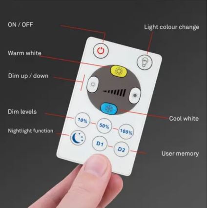 Briloner 7058-016 - Dimmbares LED-Licht SLIM LED/18W/230V 2700-6500K Wi-Fi Tuya + Fernbedienung