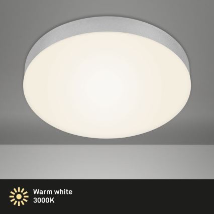Briloner 7066-014 - LED-Deckenleuchte FLAME LED/21W/230V 3000K silbern d 28,7 cm