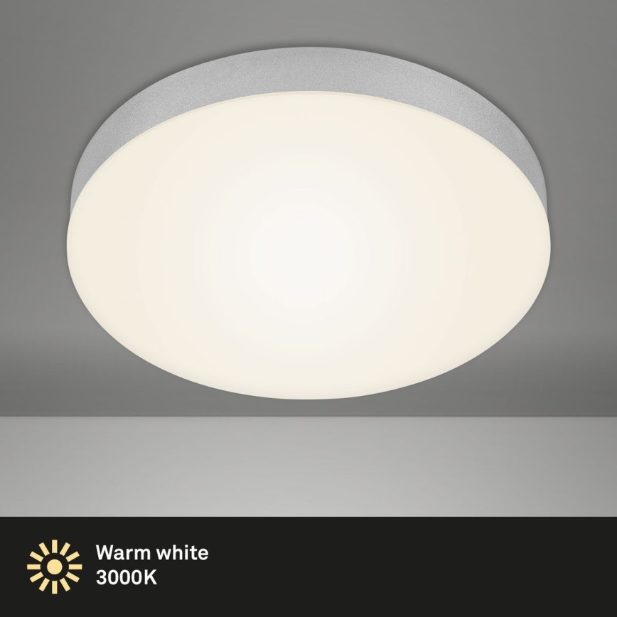 Briloner 7066-014 - LED-Deckenleuchte FLAME LED/21W/230V 3000K silbern d 28,7 cm