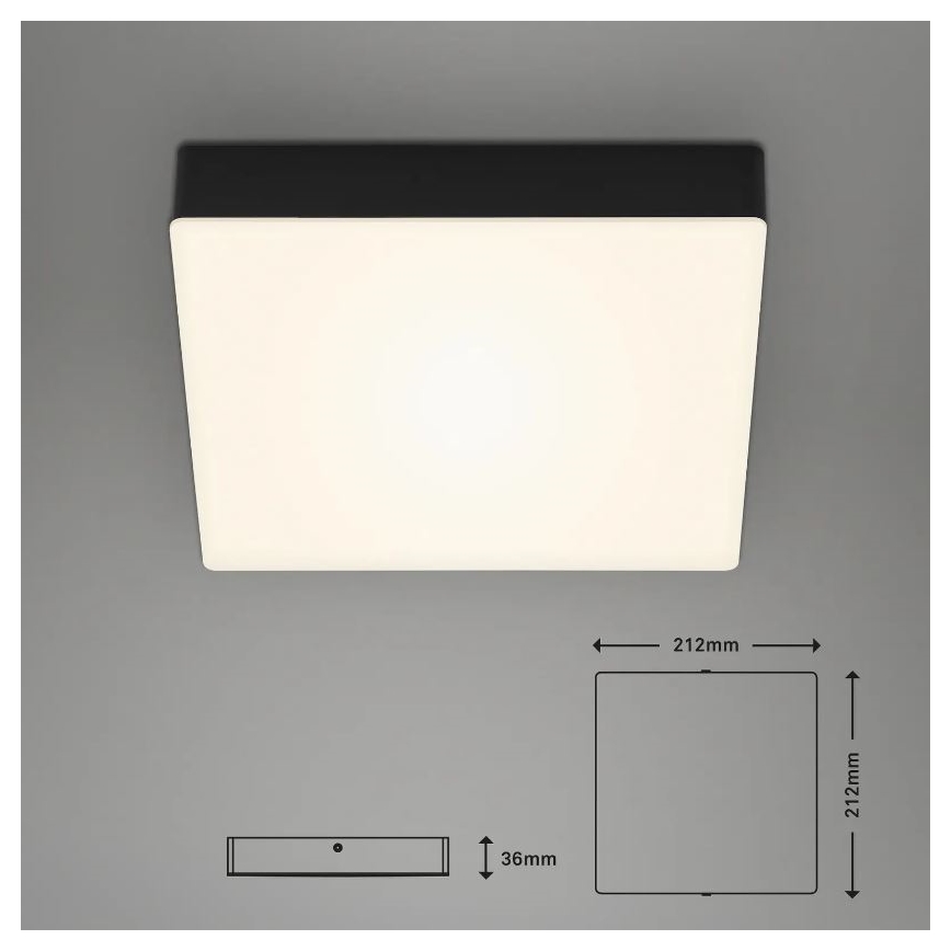 Briloner 7070-015 - LED-Deckenleuchte FLAME LED/16W/230V schwarz