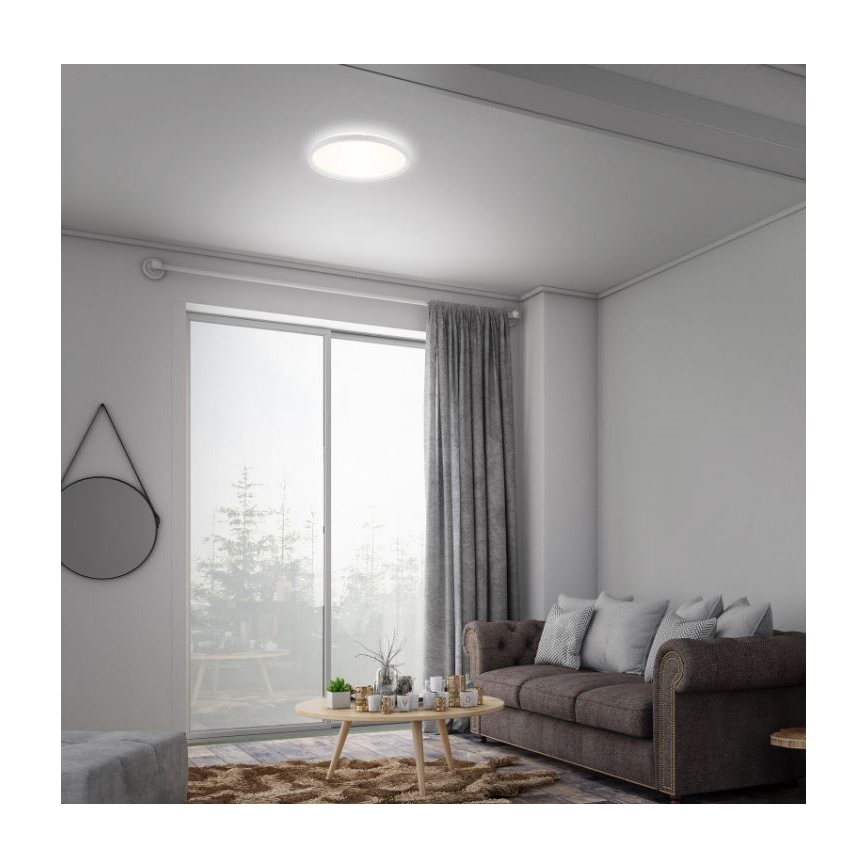 Briloner 7079-016 - LED dimmbare Deckenleuchte SLIM LED/18W/230V 2700-6500K + Fernbedienung