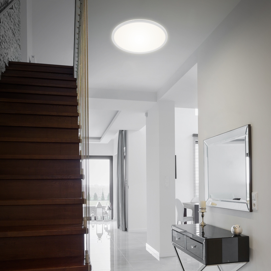 Briloner 7080-016 - Dimmbare LED-Deckenleuchte SLIM LED/22W/230V 2700-6500K + Fernbedienung