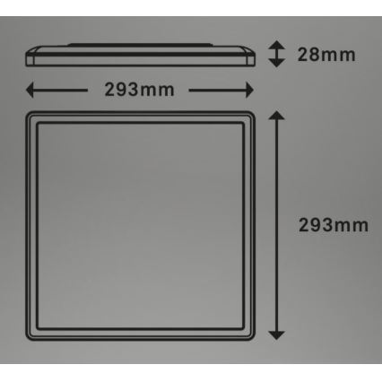 Briloner 7081-015 - Dimmbare LED-Deckenleuchte SLIM LED/18W/230V 2700-6500K + Fernbedienung