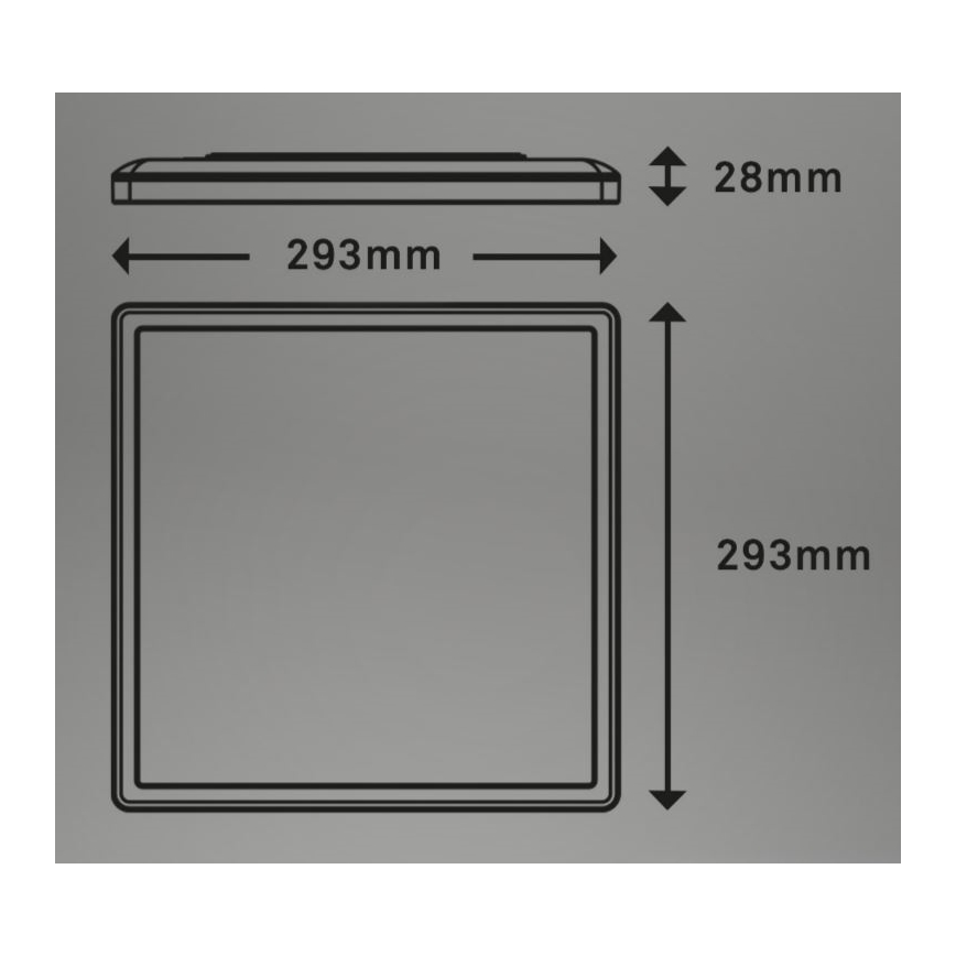 Briloner 7081-015 - Dimmbare LED-Deckenleuchte SLIM LED/18W/230V 2700-6500K + Fernbedienung