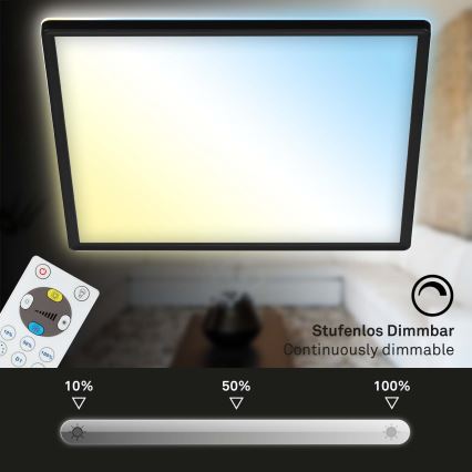 Briloner 7081-015 - LED dimmbare Deckenleuchte SLIM LED/18W/230V 2700-6500K + Fernbedienung