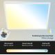 Briloner 7082-016 - Dimmbare LED-Deckenleuchte SLIM LED/22W/230V 2700-6500K + Fernbedienung
