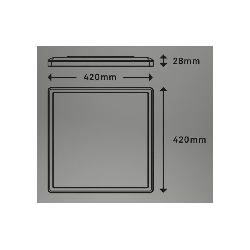 Briloner 7082-016 - Dimmbare LED-Deckenleuchte SLIM LED/22W/230V 2700-6500K + Fernbedienung