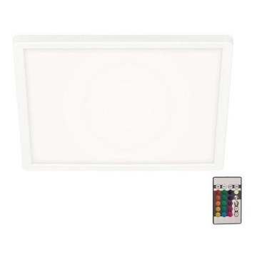 Briloner 7091-416 - Dimmbare LED-RGBW-Deckenleuchte SLIM LED/22W/230V + Fernbedienung