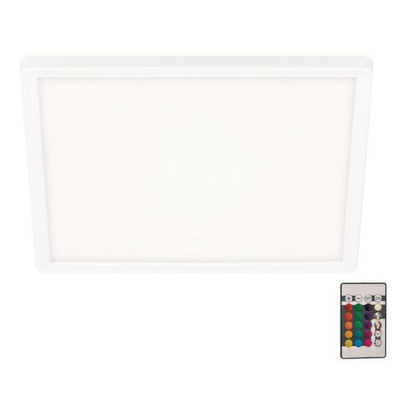 Briloner 7091-416 - Dimmbare LED-RGBW-Deckenleuchte SLIM LED/22W/230V + Fernbedienung