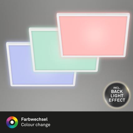 Briloner 7091-416 - LED RGBW dimmbare Deckenleuchte SLIM LED/22W/230V + Fernbedienung