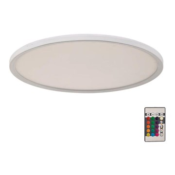 Briloner 7094-416 - LED RGBW dimmbare Deckenleuchte SLIM LED/22W/230V + Fernbedienung