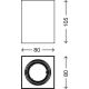 Briloner 7120-014 - LED-Strahler TUBE 1xGU10/5W/230V eckig