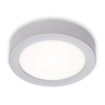 Briloner 7122-014 - LED-Deckenleuchte FIRE, LED/11 W, 230 V, 3000 K (warmweiß), Ø 17 cm, silber