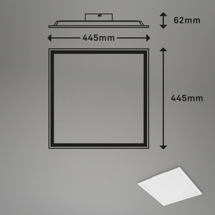 Briloner 7152-016 - LED RGB Dimmbares Aufbaupanel COLOUR LED/24W/230V 3000-6500K + Fernbedienung