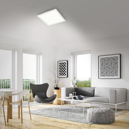 Briloner 7179-016 - LED dimmbare Deckenleuchte PIATTO LED/24W/230V 3000-6500K + Fernbedienung