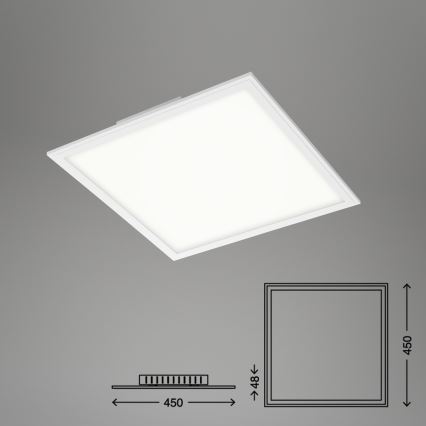 Briloner 7179-016 - LED dimmbare Deckenleuchte PIATTO LED/24W/230V 3000-6500K + Fernbedienung