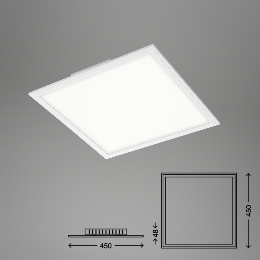 Briloner 7179-016 - LED dimmbare Deckenleuchte PIATTO LED/24W/230V 3000-6500K + Fernbedienung