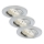 Briloner 7209-039 - 3er-Set LED-Badezimmer-Einbauleuchte ATTACH LED/5W/230V IP23 mattchrom