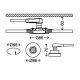 Briloner 7220-032 - PACK 3x LED Badezimmereinbauleuchte FIT 1xGU10/5W/230V mattnickel