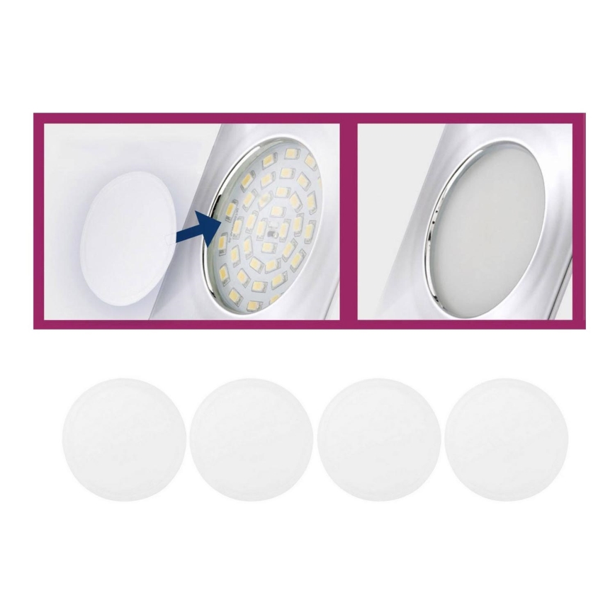 Briloner 7224-040 - SET 4x Diffusor für Einbauleuchten d 69 mm