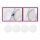 Briloner 7224-040 - SET 4x Diffusor für Einbauleuchten d 69 mm