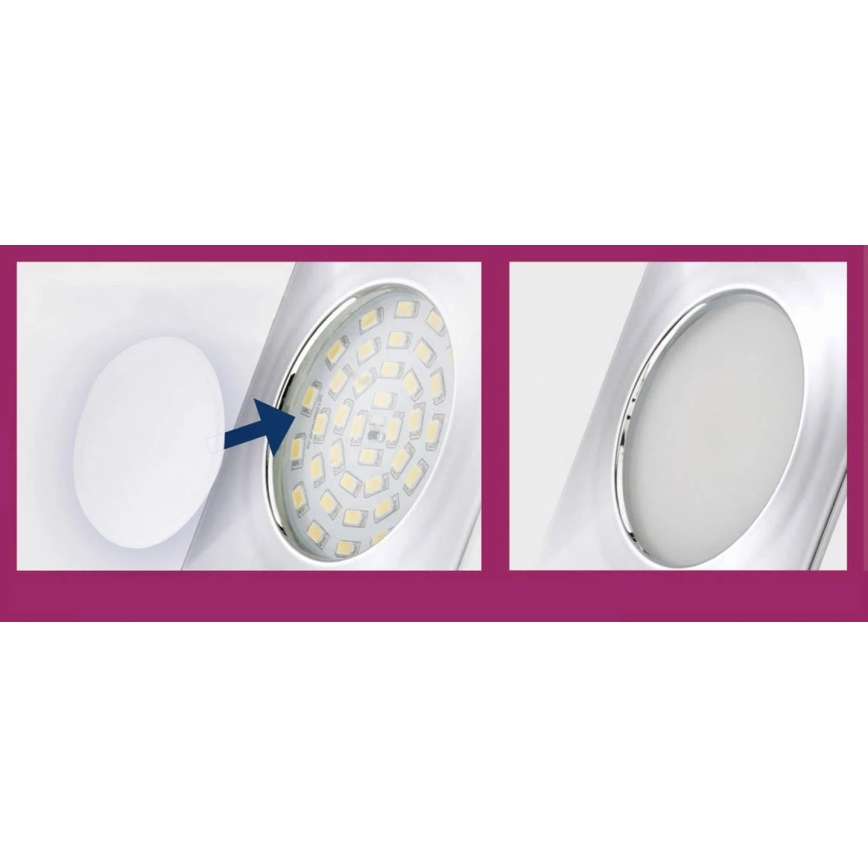 Briloner 7224-040 - SET 4x Diffusor für Einbauleuchten d 69 mm