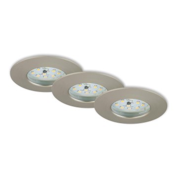 Briloner 7231-032 - SET 3x Dimmbare LED-Einbauleuchte für das Badezimmer ATTACH hell LED/5,5W/230V IP44
