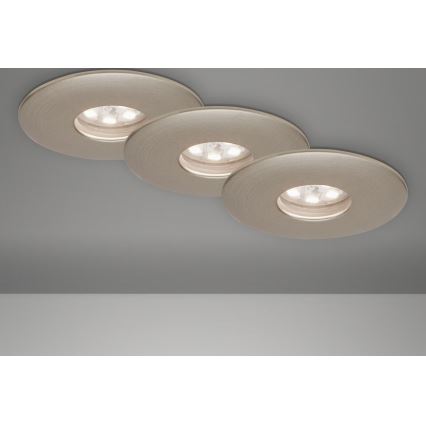 Briloner 7240-032 - SET 3x LED-Einbauleuchte für Badezimmer ATTACH LED/1,8W/230V IP44 matt Chrom