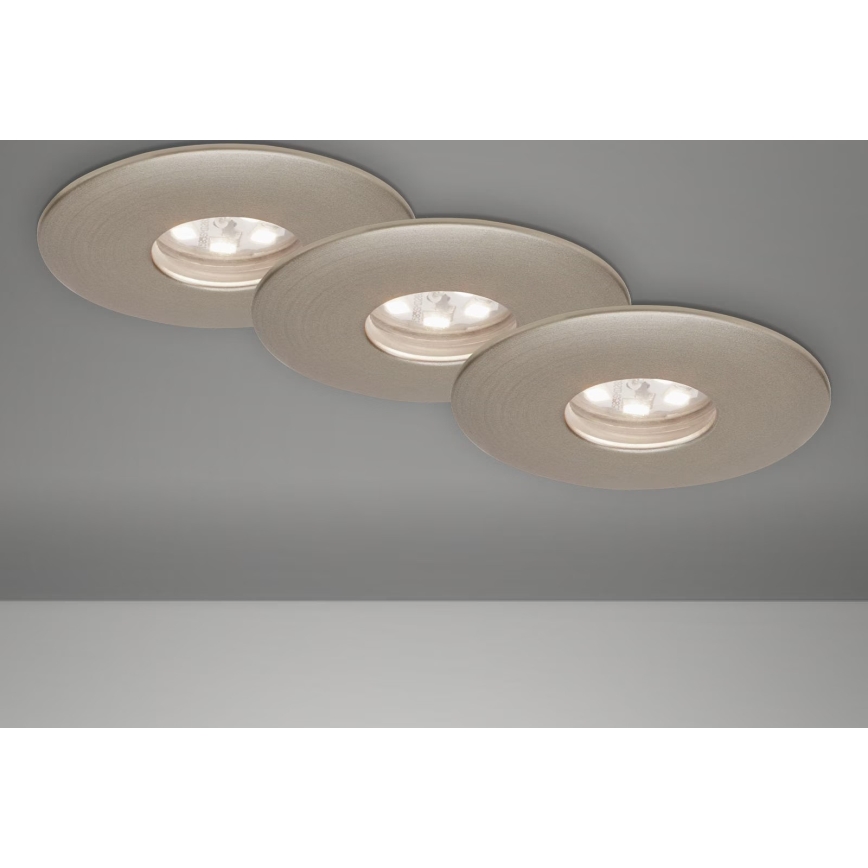 Briloner 7240-032 - SET 3x LED-Einbauleuchte für Badezimmer ATTACH LED/1,8W/230V IP44 matt Chrom