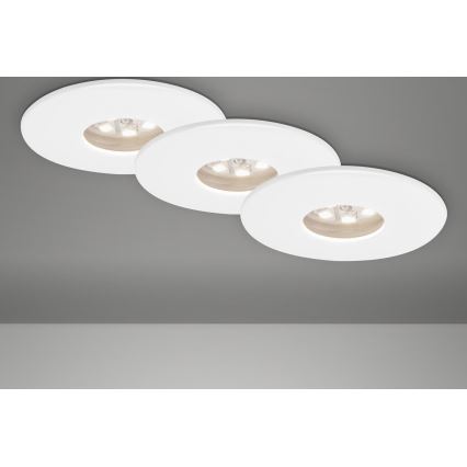 Briloner 7240-036 -SET 3x LED-Einbauleuchte für Badezimmer ATTACH LED/1,8W/230V IP44 weiß
