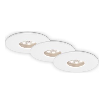 Briloner 7240-036 -SET 3x LED-Einbauleuchte für Badezimmer ATTACH LED/1,8W/230V IP44 weiß