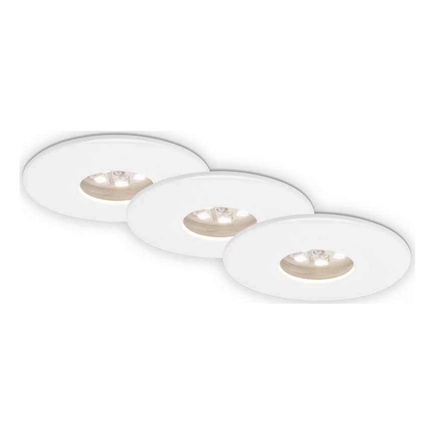 Briloner 7240-036 -SET 3x LED-Einbauleuchte für Badezimmer ATTACH LED/1,8W/230V IP44 weiß
