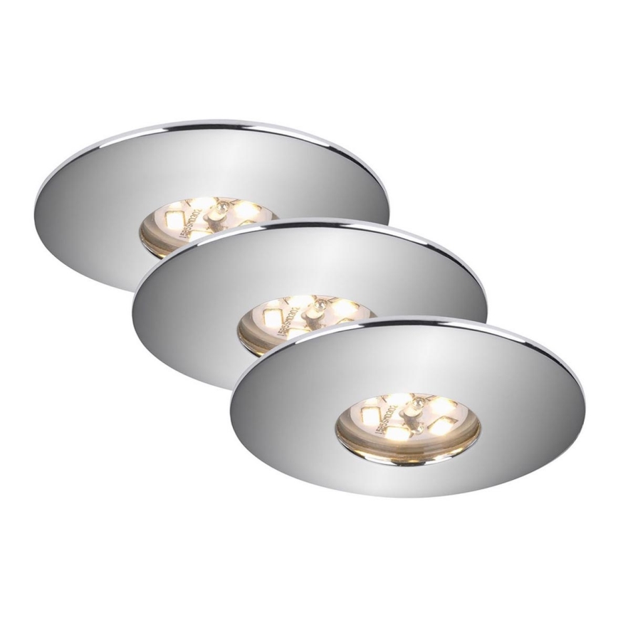 Briloner 7240-038 - SET 3x LED Badezimmer-Einbauleuchte ATTACH LED/1,8W/230V IP44