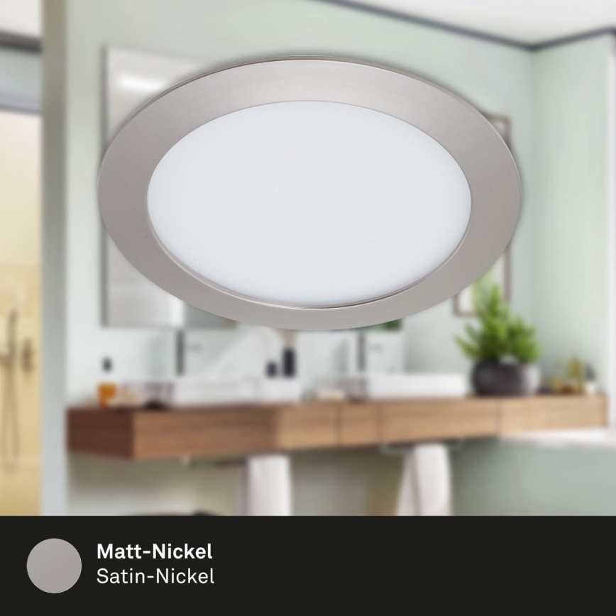 Briloner 7286-012 - LED-Einbauleuchte für Badezimmer LED/12W/230V IP44