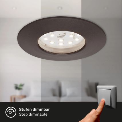 Briloner 7295-031 - SET 3x Dimmbare LED-Badezimmer-Einbauleuchte ATTACH LED/6,5W/230V IP44