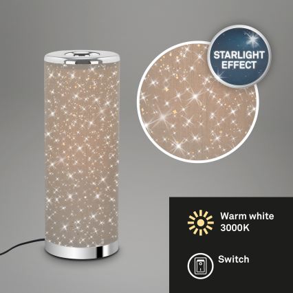 Briloner 7334-011 - LED-Tischlampe STARRY SKY 1xGU10/5W/230V braun