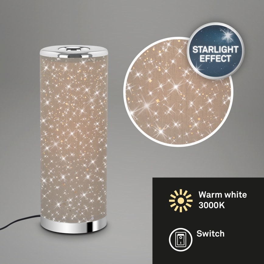 Briloner 7334-011 - LED-Tischlampe STARRY SKY 1xGU10/5W/230V braun