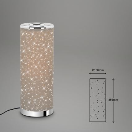 Briloner 7334-011 - LED-Tischlampe STARRY SKY 1xGU10/5W/230V braun