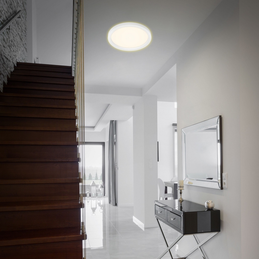 Briloner 7361-016 - LED Deckenleuchte CADRE LED/18W/230V d. 29,7 cm weiß