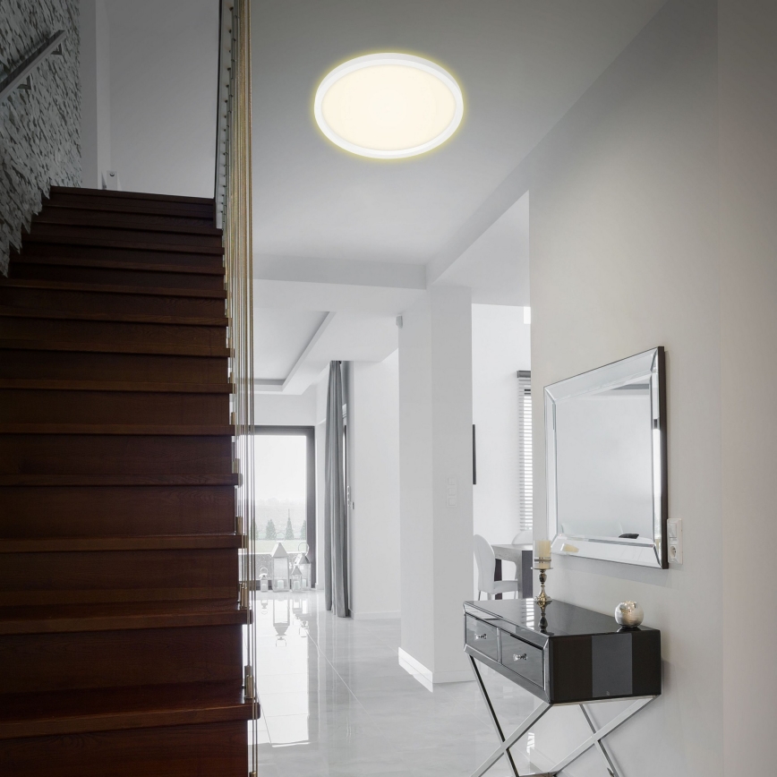Briloner 7363-016 - LED Deckenleuchte CADRE LED/22W/230V d. 42,5 cm weiß