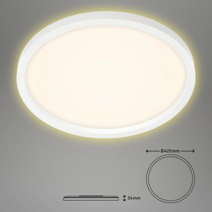 Briloner 7363-016 - LED Deckenleuchte CADRE LED/22W/230V d. 42,5 cm weiß