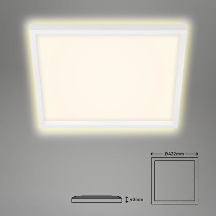 Briloner 7364-016 - LED Deckenleuchte CADRE LED/22W/230V 42,2x42,2 cm weiß