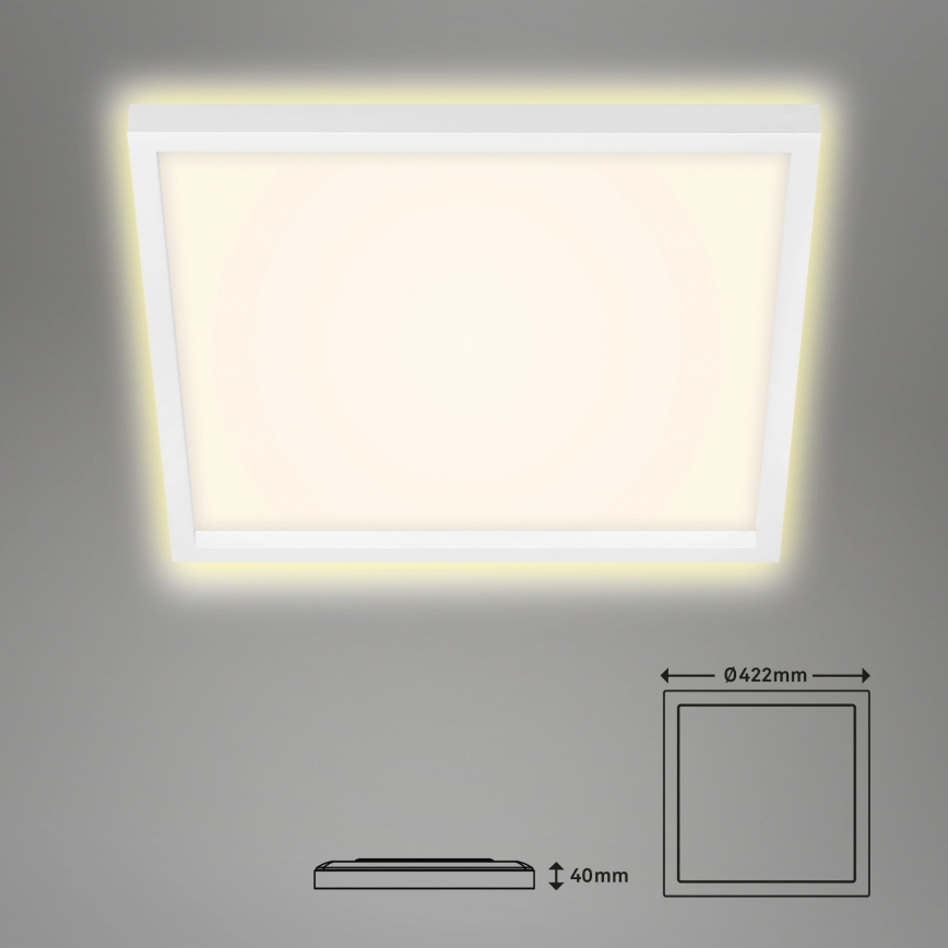 Briloner 7364-016 - LED Deckenleuchte CADRE LED/22W/230V 42,2x42,2 cm weiß