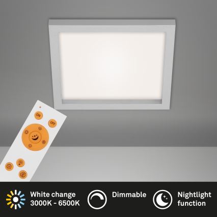 Briloner 7370-014 - LED dimmbare Deckenleuchte LED/18W/230V 3000-6500K + Fernbedienung