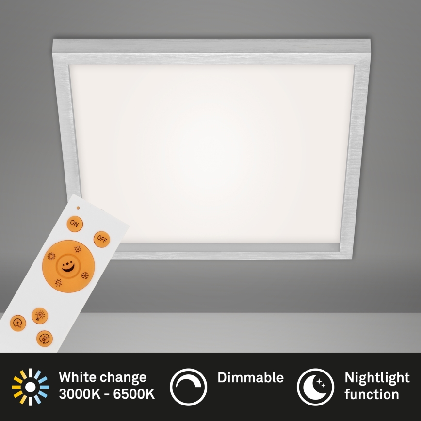 Briloner 7371-014 - Dimmbare LED-Deckenleuchte LED/24W/230V 3000-6500K + Fernbedienung