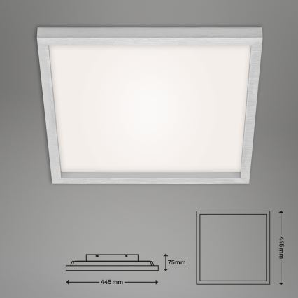 Briloner 7371-014 - Dimmbare LED-Deckenleuchte LED/24W/230V 3000-6500K + Fernbedienung