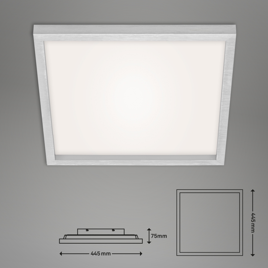 Briloner 7371-014 - Dimmbare LED-Deckenleuchte LED/24W/230V 3000-6500K + Fernbedienung