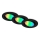 Briloner 7373-035 - SET 3x Dimmbare Einbauleuchte (LED RGB) LED/4,9W/230V Wi-Fi Tuya + Fernbedienung