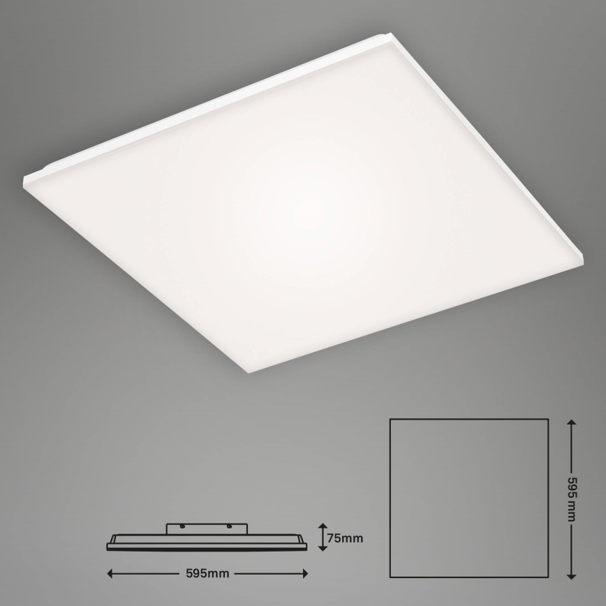Briloner 7376-216 - LED-Aufbaupanel FRAMELESS LED/38W/230V 59,5x59,5 cm 4000K